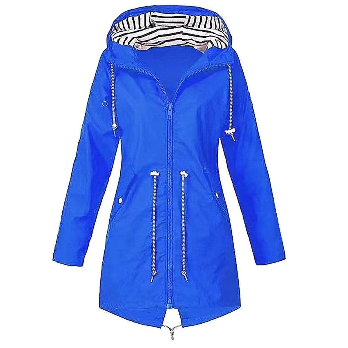 Blue Hooded Raincoat — product image 8