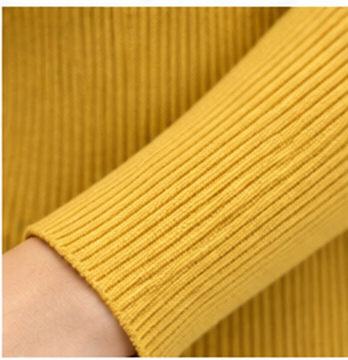 Mustard Twist-Front Knit Top — product image 4